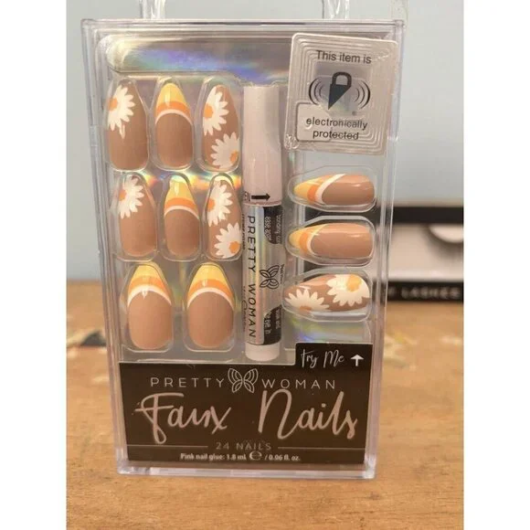 Lilly Lashes Faux Mink San Diego Sealed Black - Pretty Woman Faux Nails - NIB - Picture 5 of 6